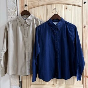 2 Carreau Sport long sleeve button-down dress/casual woman’s shirts